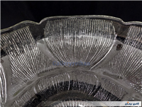  ظرف میوه خوری بلور طرح گل یخی 