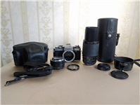 ست دوربین Fujica AX-5 با لنز نرمال و تله