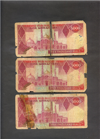  3عدد اسکناس تظاهراتی نمازی ـ نوربخش