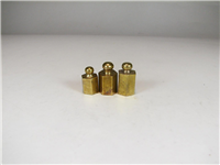  3 عدد وزنه برنجی قدیمی 3 و 2 مثقالی 