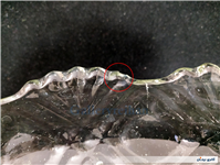 ظرف میوه خوری غول پیکر بلور قدیمی