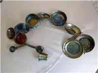  ست 12 تکه ظروف فانتزی آویزی طرح مسی