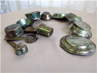  ست 12 تکه ظروف فانتزی آویزی طرح مسی