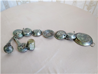 ست 10 تکه ظروف فانتزی آویزی طرح مسی