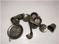 ست 10 تکه ظروف فانتزی آویزی طرح مسی