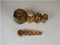  ست کمیاب وزنه های 1 تا 100 مثقال برنجی 