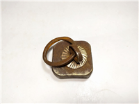 وزنه فولادی قاجاری دست ساز و حلقه دار