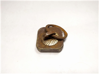 وزنه فولادی قاجاری دست ساز و حلقه دار