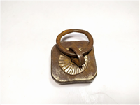 وزنه فولادی قاجاری دست ساز و حلقه دار