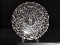  ظرف شیرینی یا میوه خوری بزرگ بلور قدیمی