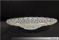  ظرف شیرینی یا میوه خوری بزرگ بلور قدیمی