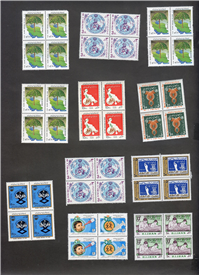  12 عدد تمبر بلوکی جمهوری مربوط به دهه 60 