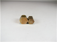 2 عدد وزنه برنجی قدیمی 3 و 4 مثقالی 