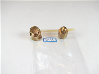 2 عدد وزنه برنجی قدیمی 3 و 4 مثقالی 