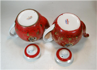  یک جفت قوری لاکی سایز بزرگ شاه عباسی