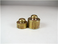  2 عدد وزنه قدیمی برنجی یک و نیم سیر