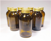  8 عدد بطری دودی درب فلزی 12Cm 