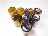  8 عدد بطری دودی درب فلزی 12Cm 