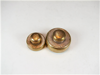  2 عدد وزنه قدیمی برنجی 100 گرم و نیم سیر