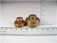  2 عدد وزنه قدیمی برنجی 100 گرم و نیم سیر