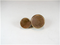  2 عدد وزنه قدیمی برنجی 100 گرم و نیم سیر