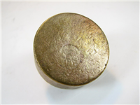  وزنه برنجی قدیمی 100 گرمی شیر و خورشید1314 