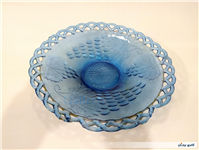  ظرف قدیمی میوه آبی دور زنجیری