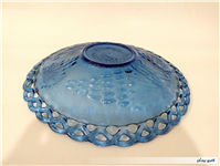  ظرف قدیمی میوه آبی دور زنجیری