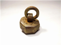  وزنه فولادی دست ساز و نقش دار قاجاری