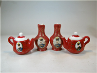  ست 4 تکه ظروف لاکی قوری و پارچ کوچک