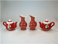  ست 4 تکه ظروف لاکی قوری و پارچ کوچک