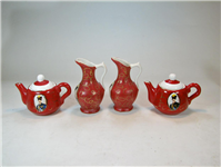  ست 4 تکه ظروف لاکی قوری و پارچ کوچک