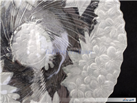  ظرف شیرینی یا میوه خوری بزرگ بلور قدیمی