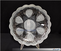  ظرف میوه خوری ضخیم بلوری طرح قلب