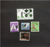  5 عدد تمبر از کشورهای آفریقایی
