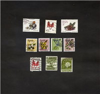  10 عدد تمبر زیبای بنگلادش موضوع گیاهان