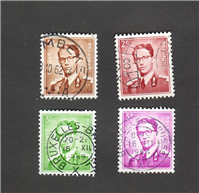 4 عدد تمبر قدیمی کشور بلژیک 1953 