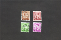 4 عدد تمبر قدیمی کشور بلژیک 1953 