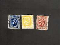 3 عدد تمبر مربوط به کشور بلژیک و فنلاند 