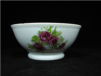  کاسه چینی قدیمی گل سرخی گل درشت