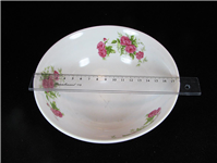 کاسه چینی قدیمی گل سرخی دورو گل 