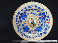  دیوارکوب شاه عباسی نقاشی قلم آبی کوره پخت