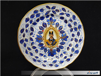  دیوارکوب شاه عباسی نقاشی قلم آبی کوره پخت