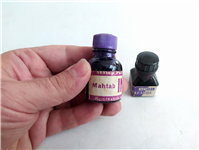  2 عدد قوطی بسیار قدیمی جوهر رنگ بنفش