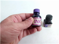  2 عدد قوطی بسیار قدیمی جوهر رنگ بنفش