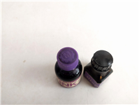  2 عدد قوطی بسیار قدیمی جوهر رنگ بنفش