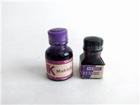  2 عدد قوطی بسیار قدیمی جوهر رنگ بنفش