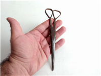  قیچی فولادی دست ساز قاجاری با دسته خاص