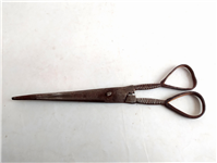  قیچی فولادی دست ساز قاجاری با دسته خاص