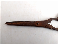  قیچی فولادی بسیار قدیمی دستساز قاجاری